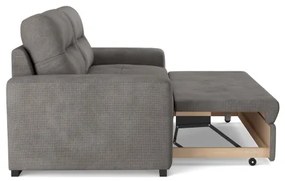 Rozkladacia trojmiestná pohovka COMO tmavošedá