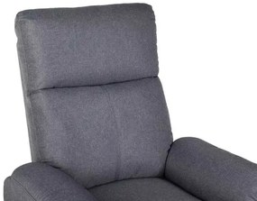 LuxuryForm DESIGN Televízne kreslo CARLOS s polohovaním - šedé