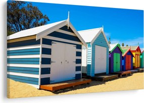 Obraz - Pláž Brighton, Melbourne, Austrália (90x60 cm)
