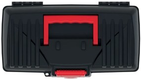 Plastový kufor na náradie CALIDER 30 cm čierno-červený