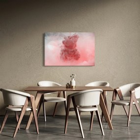Obraz červeného dymu (90x60 cm)