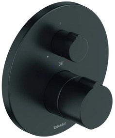 DURAVIT C.1 termostatická sprchová batéria pod omietku, s uzatváracím ventilom, pre 1 výstup, čierna matná, C14200016046