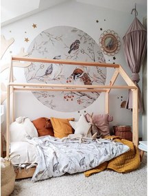 Samolepka do detskej izby Vtáky v kruhu M