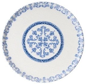 Jedálenská súprava 27 ks biela/modrá/porcelán