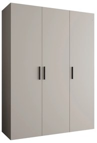 Šatníková skriňa 150 cm Borry 1 (kašmír + čierna). Akcia -60%. Vlastná spoľahlivá doprava až k Vám domov. 1125764