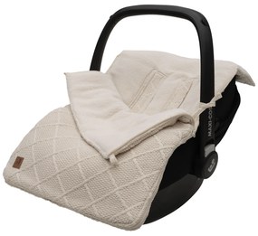 Fusak do autosedačky Check Knit Oatmeal