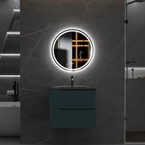 Erga Carla, okrúhle LED zrkadlo 60cm, 1380 lm, 3 farby svetla, ERG-V01-208-6060