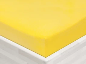 Jersey napínacie prestieradlo JR-003 Žlté 90 x 200 - výška 20 cm