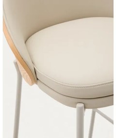 EAMY BEIGE pultová stolička - umelá koža Béžová