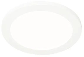 Stropné svietidlo biele 22,5 cm vrátane LED 3-stupňový stmievač IP44 - Steve