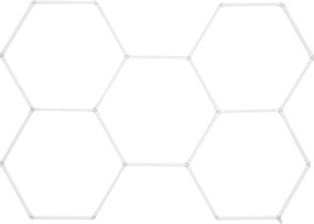 Toolight Toolight, LED stropné svietidlo HEXAGON 5 modulov, JNH051-H, biela, OSW-56243
