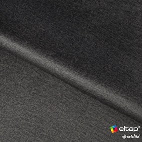 Sivá čalúnená dvojlôžková posteľ s úložným priestorom s roštom 180x200 cm Plissa – ELTAP