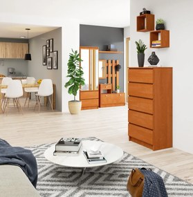 Komoda Kuba 60 cm - 5 zásuviek jelša