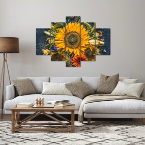 Obraz - Jesenné kvety (150x105 cm)