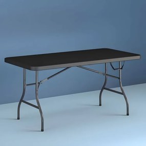 Cateringový skladací stôl 180 cm - čierny