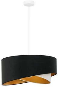 Brilagi - LED Luster na lanku LYRA 1xE27/15W/230V čierna/krémová/zlatá