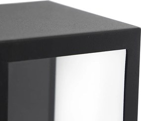 Inteligentné vonkajšie nástenné svietidlo čierne so sklom vrátane WiFi ST64 - Rotterdam Long