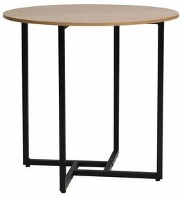 Okrúhly jedálenský stôl Alto 80 cm dub prírodný/čierny
