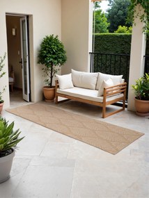 NORTHRUGS, Behúň Duet Liora 106247 Beige/White - na von aj na doma, 80x250, béžová, chodba / predsieň