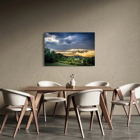 Obraz krajiny s lúčmi (90x60 cm)