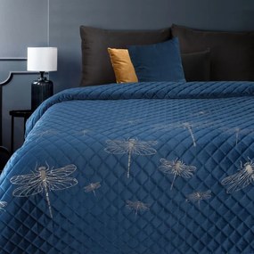 Dekorstudio Zamatový prehoz na posteľ NHX - 02 v granátovej farbe Rozmer prehozu (šírka x dĺžka): 220x240cm