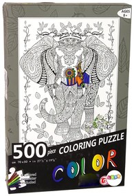 Lean Toys Farebné puzzle 500 kusov - Slon