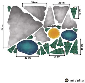 Samolepky na stenu - V horách