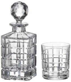 Bohemia Crystal Whisky set Timesquare 99999/11182/649 (1 karafa + 6 po