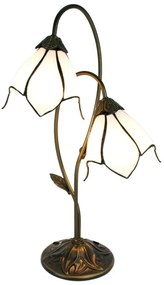 Lampa Tiffany stolová 35*18*61 WHITE