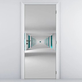 Fototapeta na dvere - Tunel  s tyrkysovým nebom (95x205cm)