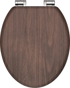 Eisl Sanitär WC sedadlo MDF Soft Close Dark Wood 80193