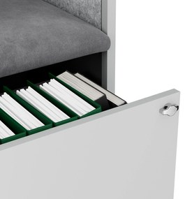 Sally korpus szary - siedzisko szary 1150 mm