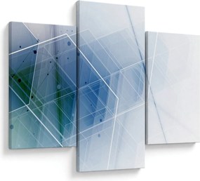 Obraz - Geometrické útvary (90x60 cm)