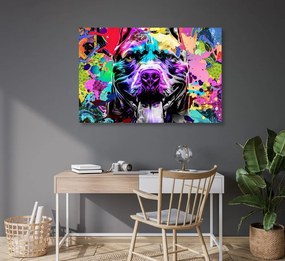 Obraz pestrofarebná ilustrácia psa Varianta: 120x80