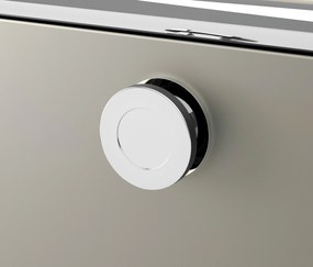 Kovový odkladací stolík »CN3« s 1 výklopným priečinkom, svetlosivý