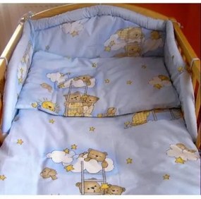 NEW BABY 2-dielne posteľné obliečky New Baby 100/135 cm modré s medvedíkom