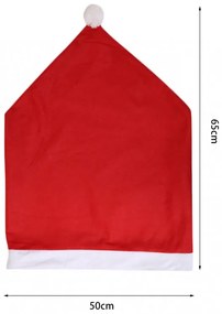 Vianočný poťah na stoličku SANTA CLAUS červený 1 ks