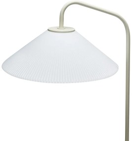 Krémová stojacia lampa so skleneným tienidlom (výška 158 cm) Solid – Hübsch