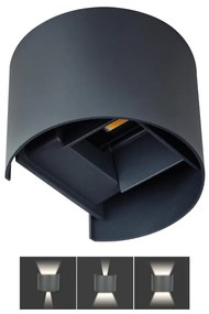 LED Vonkajšie nástenné svietidlo REKA LED/7W/230V IP54 antracit