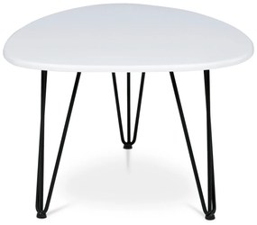 Odkladací stolík 120 x 67 cm, biela