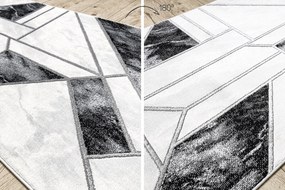 Behúň EMERALD 81953 Glamour exclusive, geometrický, čierno - strieborný