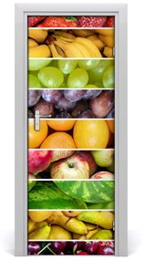 Fototapeta na dvere samolepiace farebné ovocie 85x205 cm