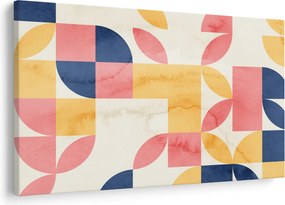 Obraz - Abstrakcia s retro vzormi (90x60 cm)