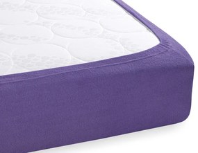 Froté napínacie prestieradlo na vysoký matrac FR-013 Fialové 80 x 200 - výška 30 cm