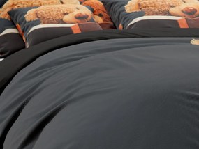 3D obliečky z mikrovlákna MACKO tmavosivé