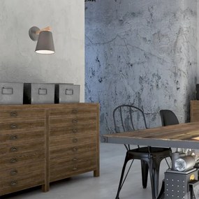 Nástenné svietidlo ELLIE 1xE27/60W/230V sivé