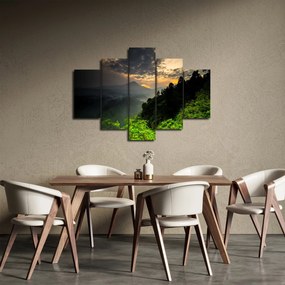Obraz - zelená horská krajina (150x105 cm)