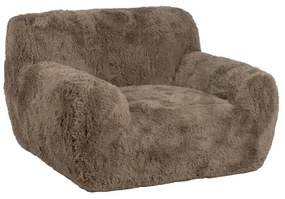 Hnedé kreslo Teddy – Ixia