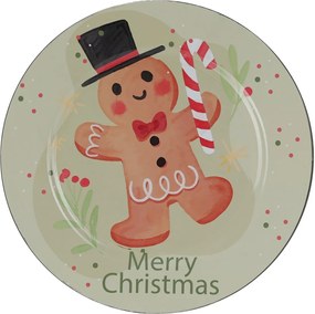 Excellent Houseware Podložka s potlačou kresleného perníka, 33 cm Vzor: Santa cookie