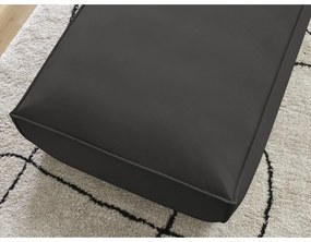 Čierna podnožka z imitácie kože Boheme – Bobochic Paris